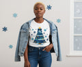 Denim faux Chenille Tree