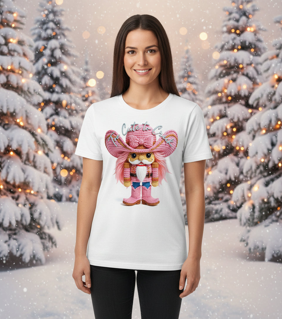 Too Cute to Crack Pink Nutcracker Crochet