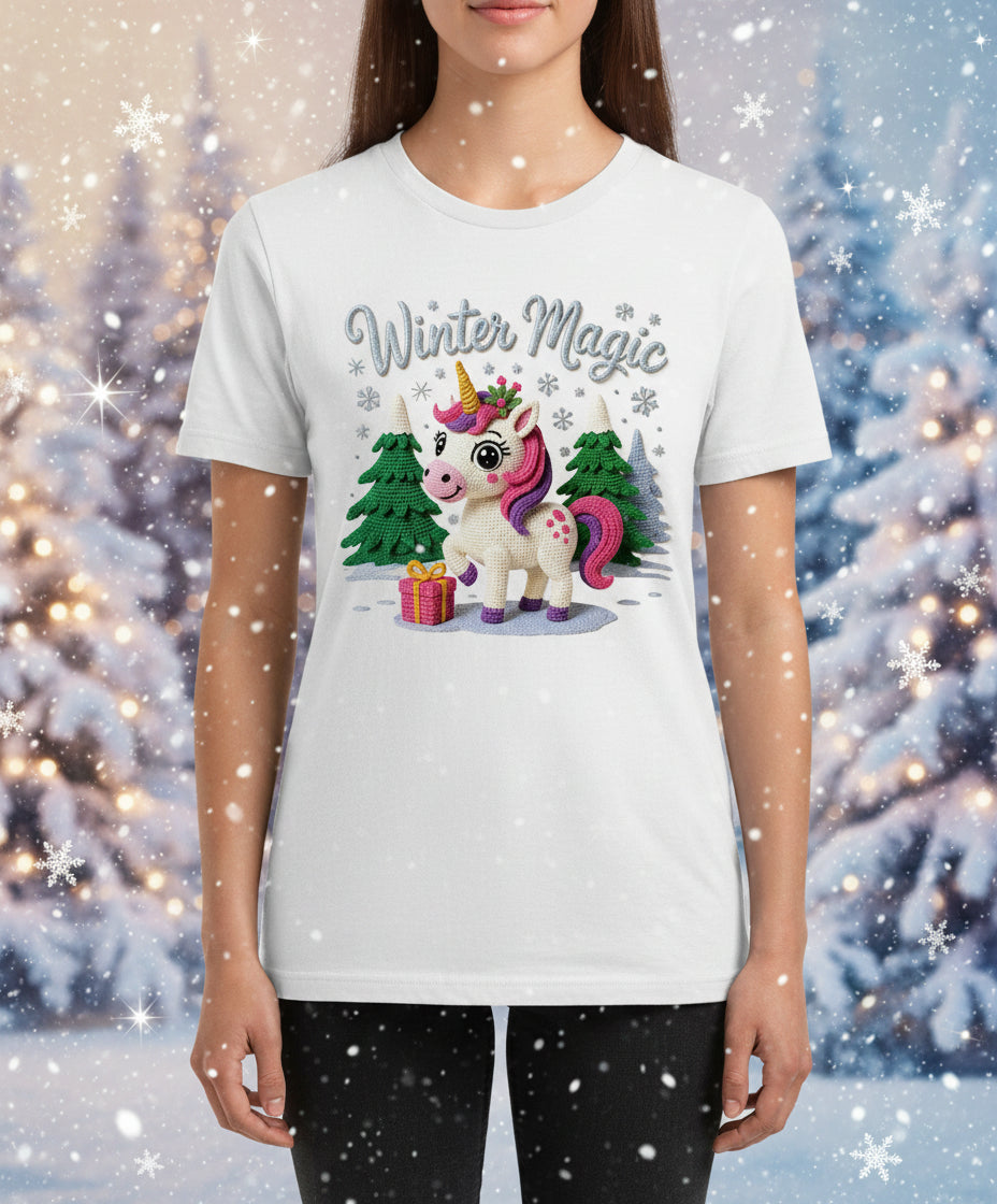 Winter Magic Crochet Unicorn