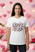 Valentines  "Love you" faux crochet