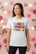 Valentines "Sucker For You" faux crochet