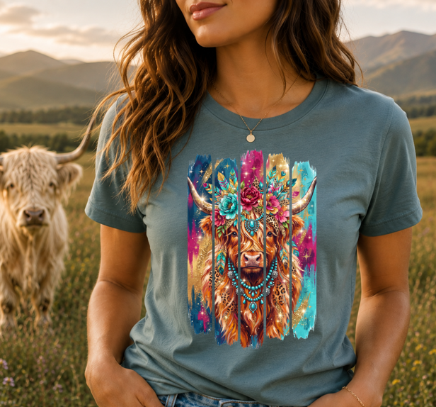 Boho Highland Cow