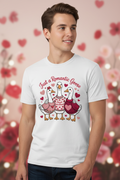 Valentines "Just a Romantic Goose" faux crochet