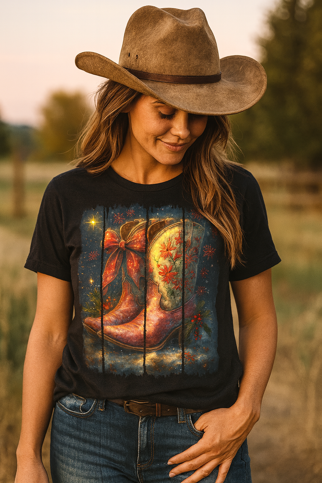 Christmas Boots Brushstroke