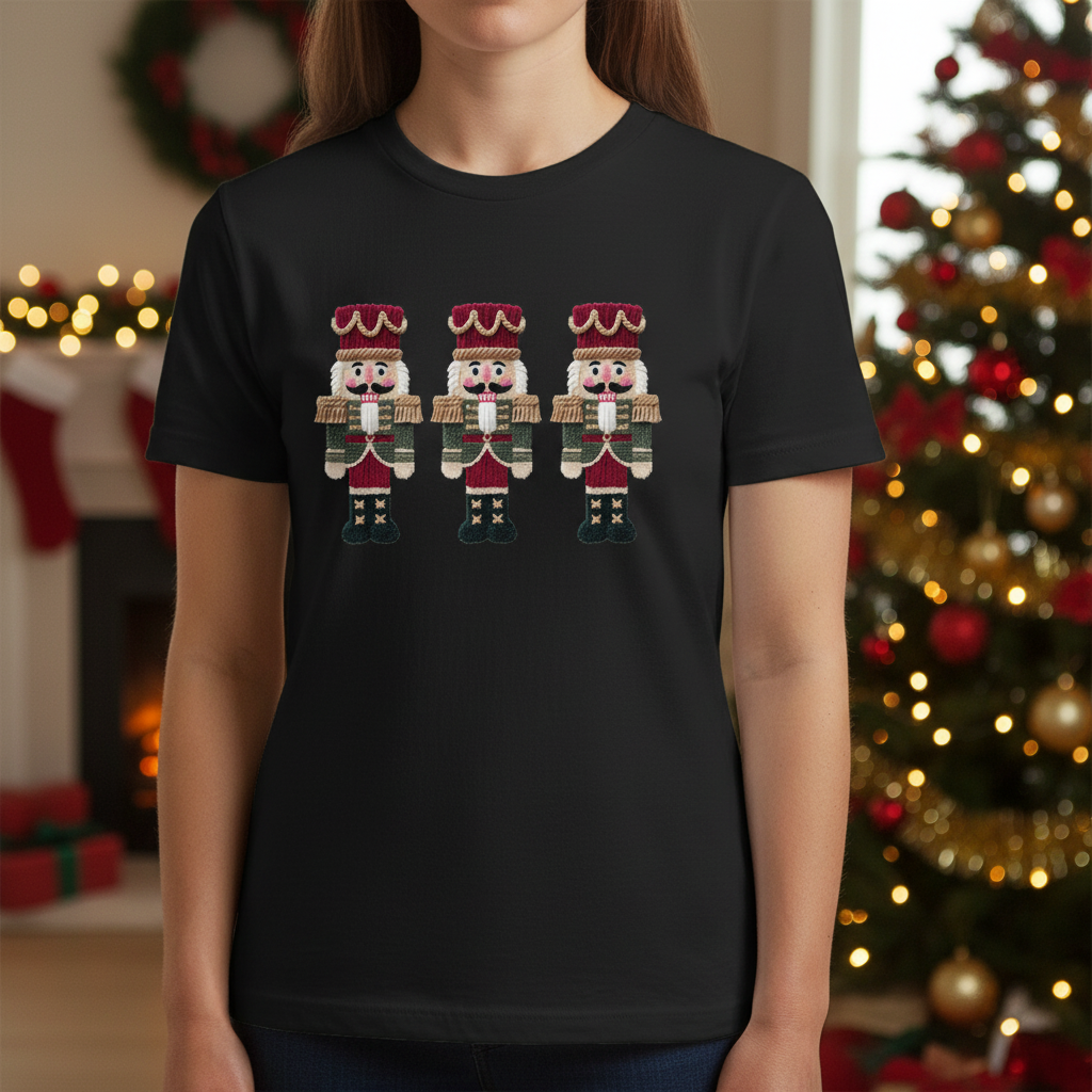 Faux Yarn Nutcracker Trio