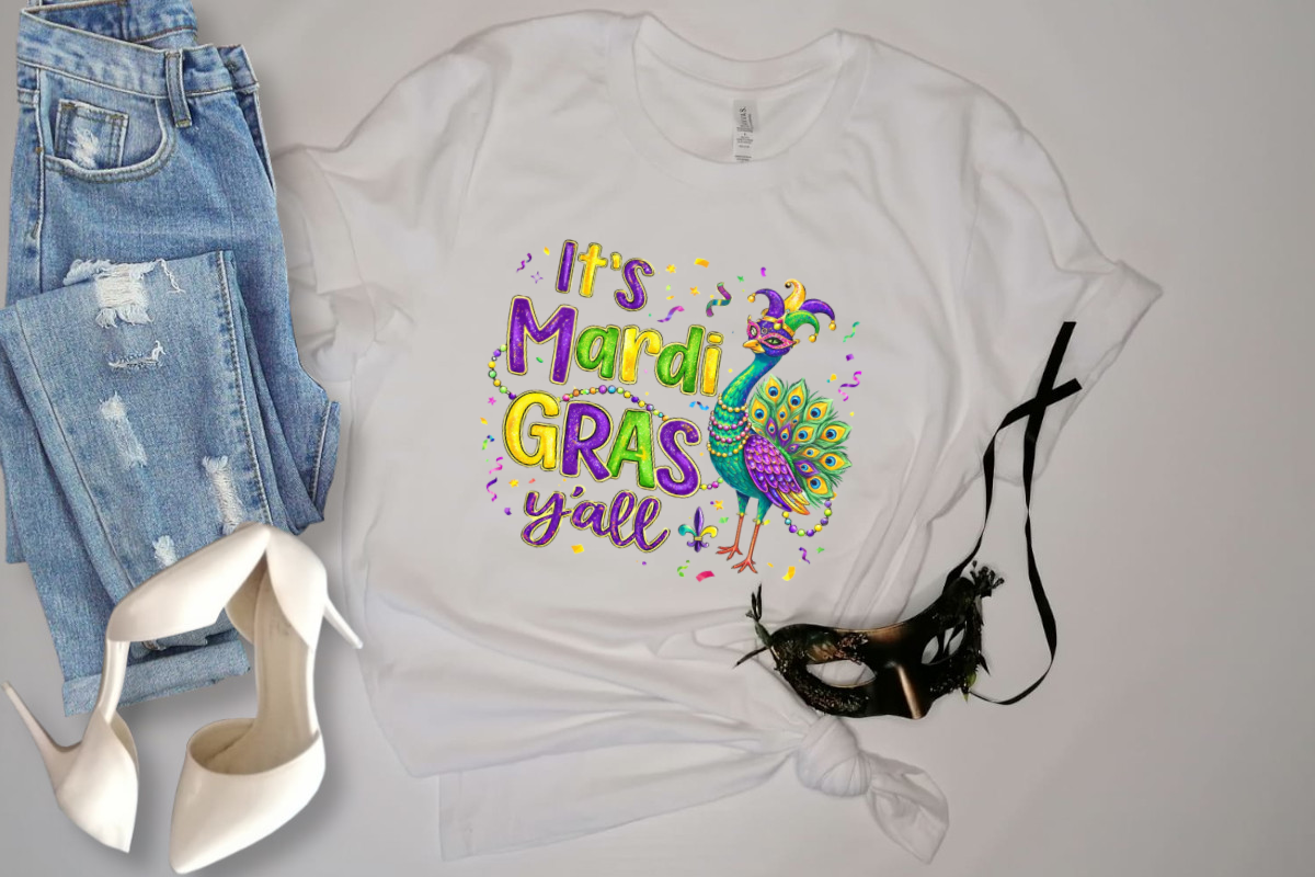 Mardi Gras Y'all Peafowl