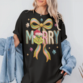 Faux Yarn Merry with Grinch