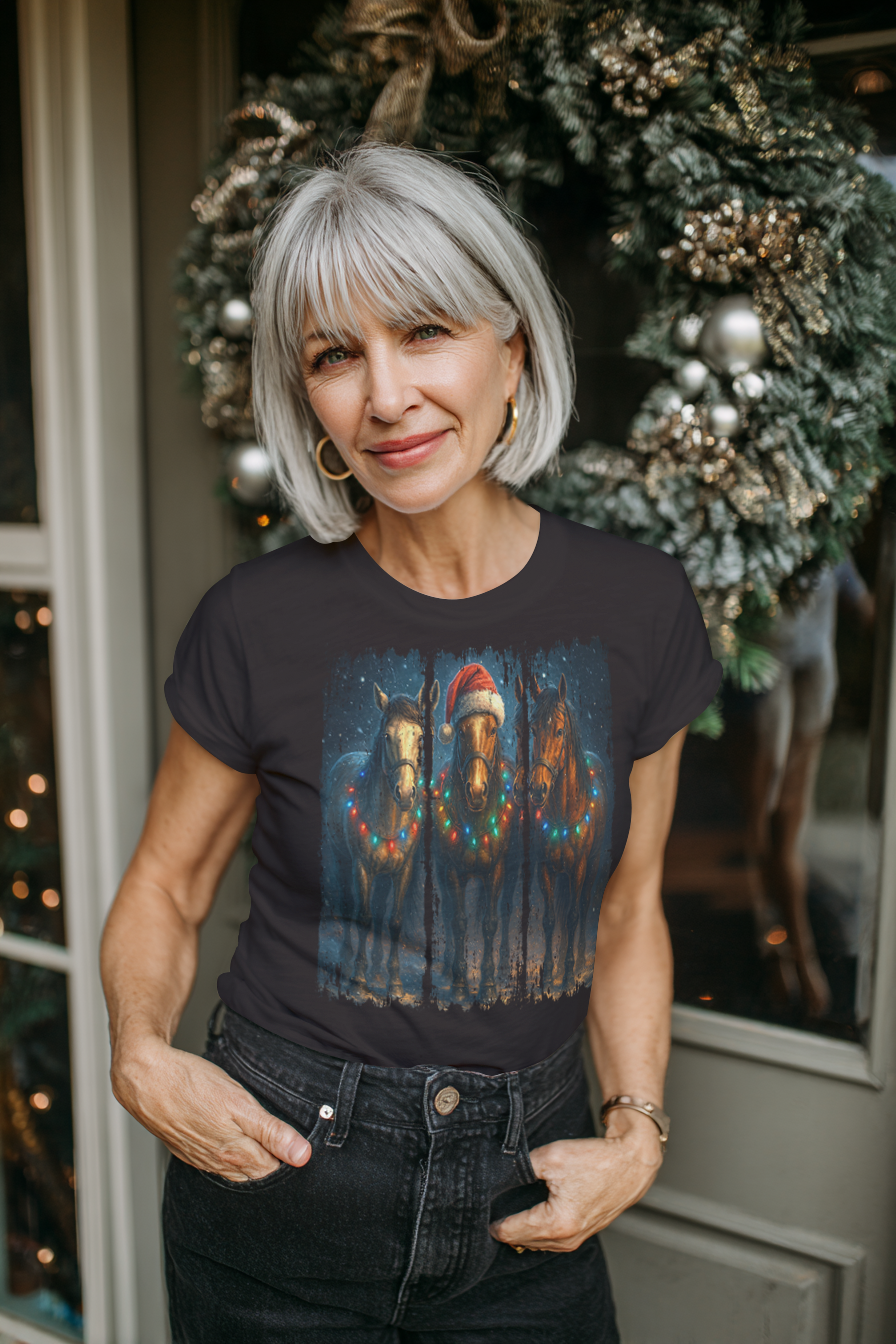 Christmas Horse Brushstroke